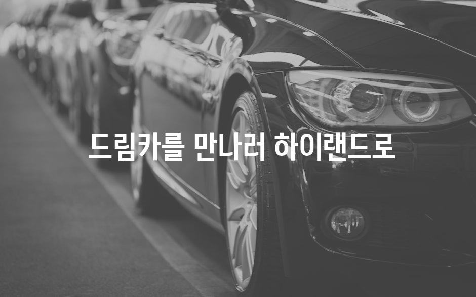  드림카를 만나러 하이랜드로