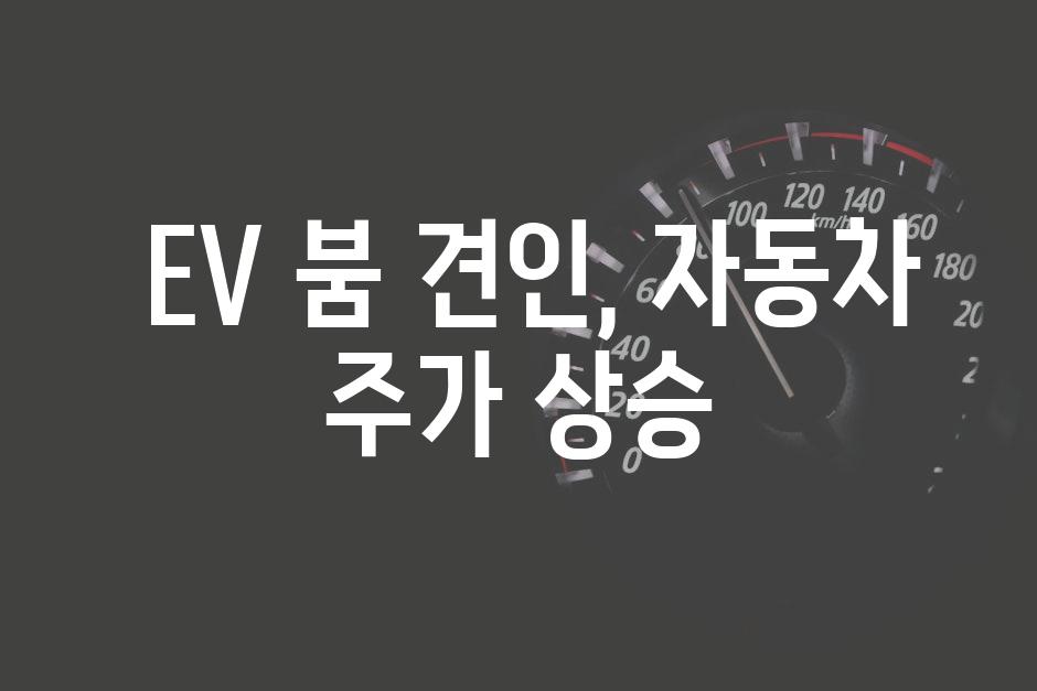  EV 붐 견인, 자동차 주가 상승