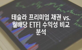 테슬라 프리미엄 채권 vs. 월배당 ETF| 수익성 비교 분석