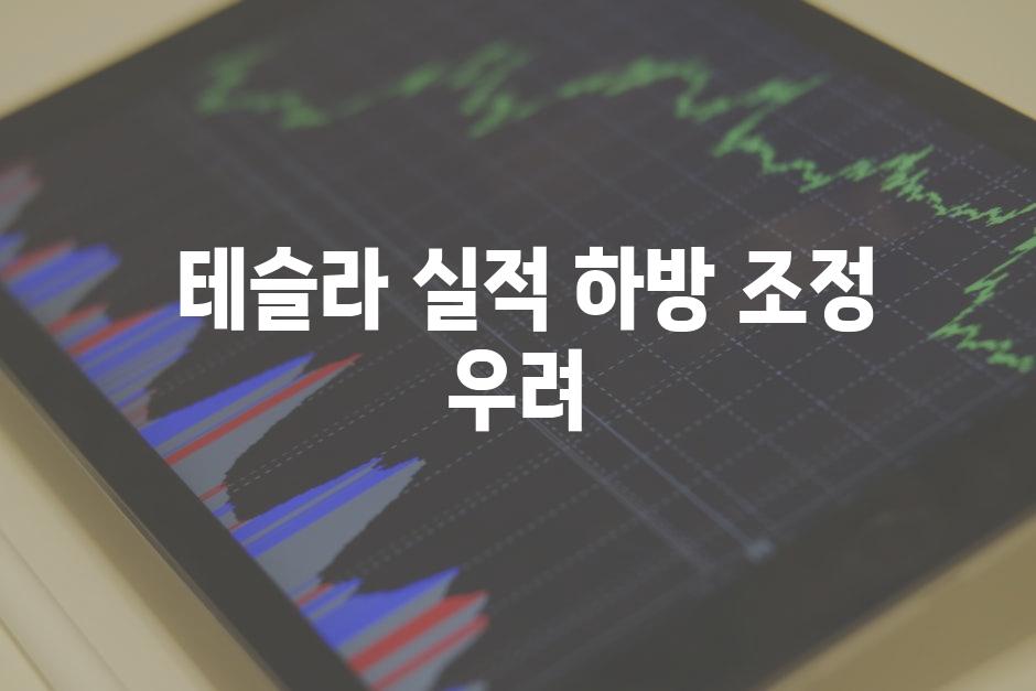  테슬라 실적 하방 조정 우려