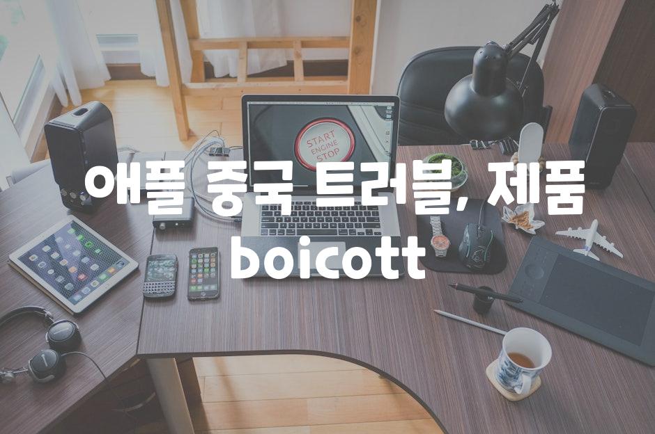  애플 중국 트러블, 제품 boicott