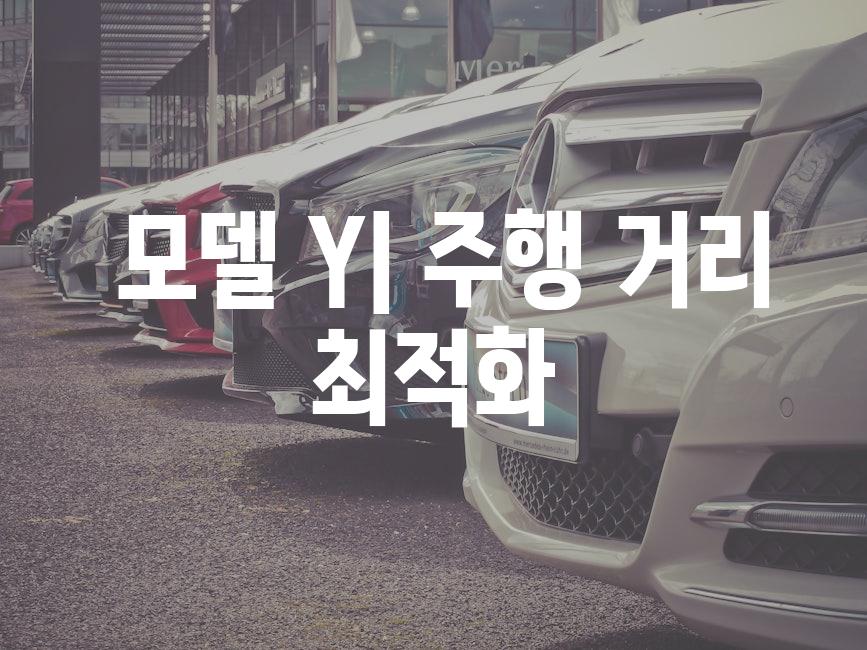  모델 Y| 주행 거리 최적화