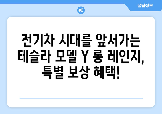 테슬라 모델 Y 롱 레인지 지금 예약하면 보상 혜택 누려보세요! | Tesla, 전기차, 예약, 보상