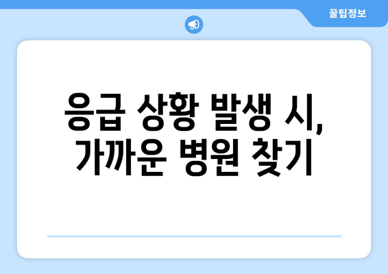 충청남도 금산군 남일면 일요일 휴일 공휴일 야간 진료병원 리스트