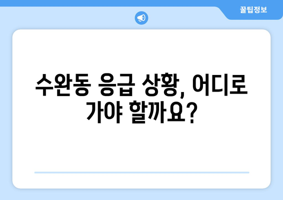 광주시 광산구 수완동 일요일 휴일 공휴일 야간 진료병원 리스트