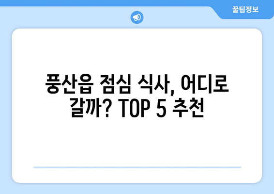 경상북도 안동시 풍산읍 점심 맛집 추천 한식 중식 양식 일식 TOP5