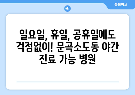 강원도 태백시 문곡소도동 일요일 휴일 공휴일 야간 진료병원 리스트