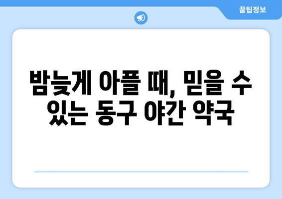 대구시 동구 신천1·2동 24시간 토요일 일요일 휴일 공휴일 야간 약국