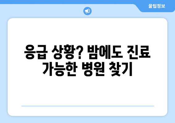 대구시 북구 복현2동 일요일 휴일 공휴일 야간 진료병원 리스트