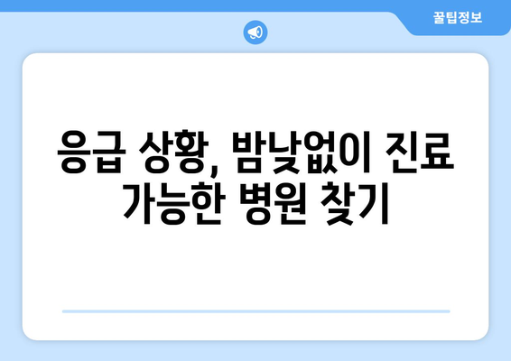 충청남도 금산군 남이면 일요일 휴일 공휴일 야간 진료병원 리스트