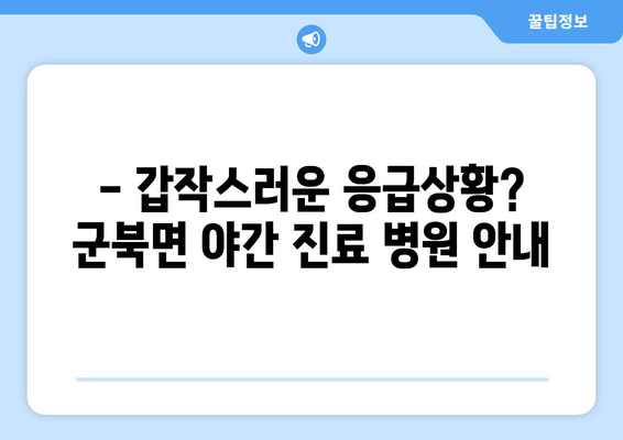 경상남도 함안군 군북면 일요일 휴일 공휴일 야간 진료병원 리스트