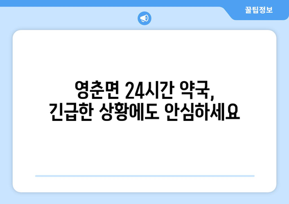 충청북도 단양군 영춘면 24시간 토요일 일요일 휴일 공휴일 야간 약국