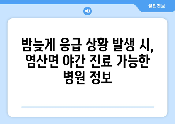 전라남도 영광군 염산면 일요일 휴일 공휴일 야간 진료병원 리스트