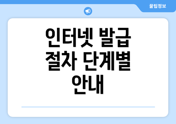 인터넷 발급 절차 단계별 안내